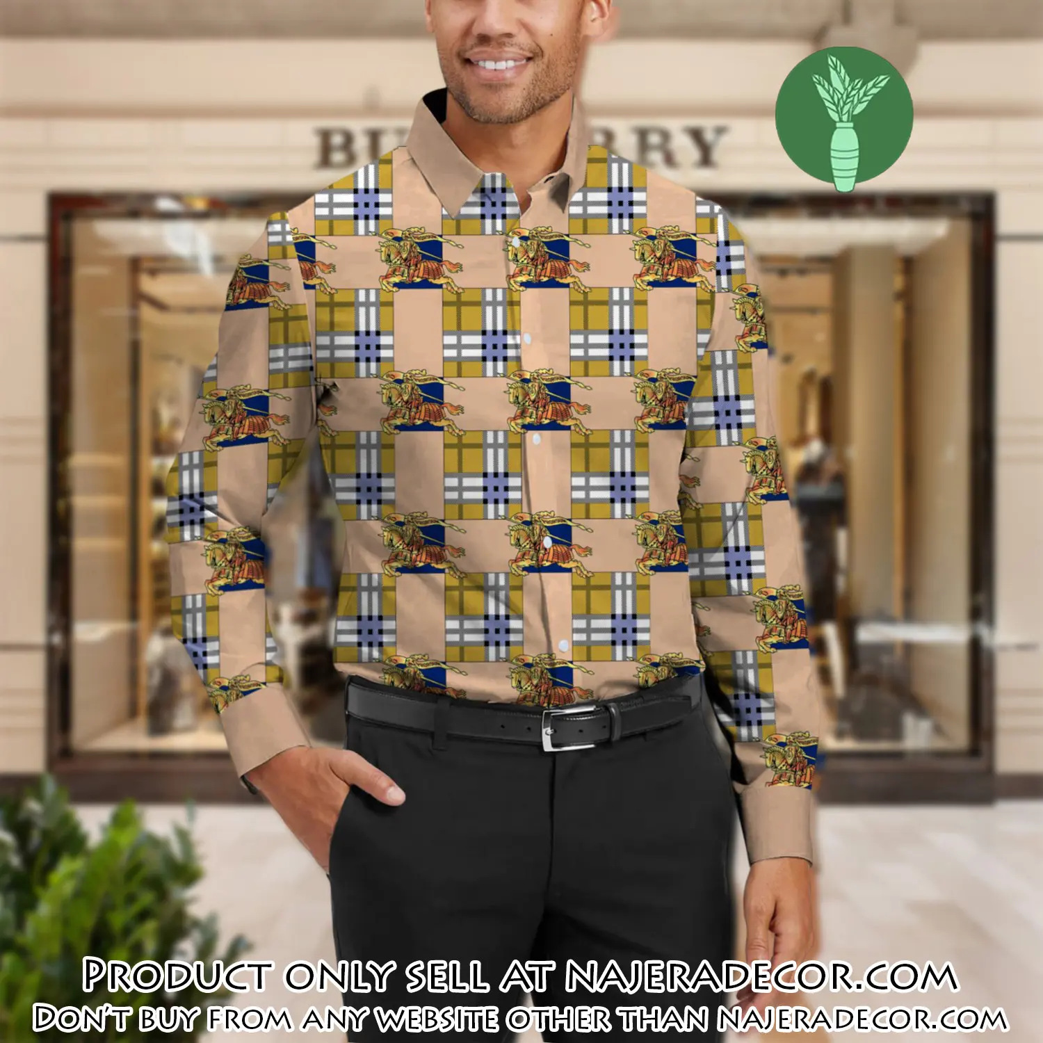 Burberry long sleeves button down shirt for elegant men lsb1012 njr3548383